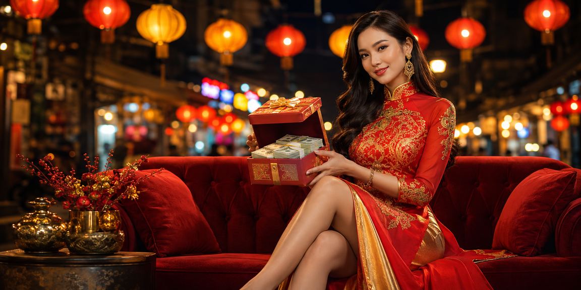 Không khí chợ đêm Huế về khuya, người dùng kiểm tra tiến độ thưởng trên điện thoại