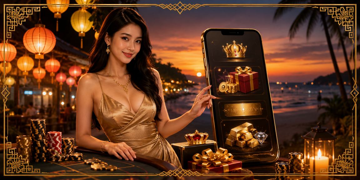 Khách du lịch tại chợ đêm Phú Quốc kiểm tra chương trình khuyến mãi VIP trên điện thoại